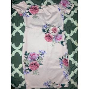 Off The Shoulder Floral Dress